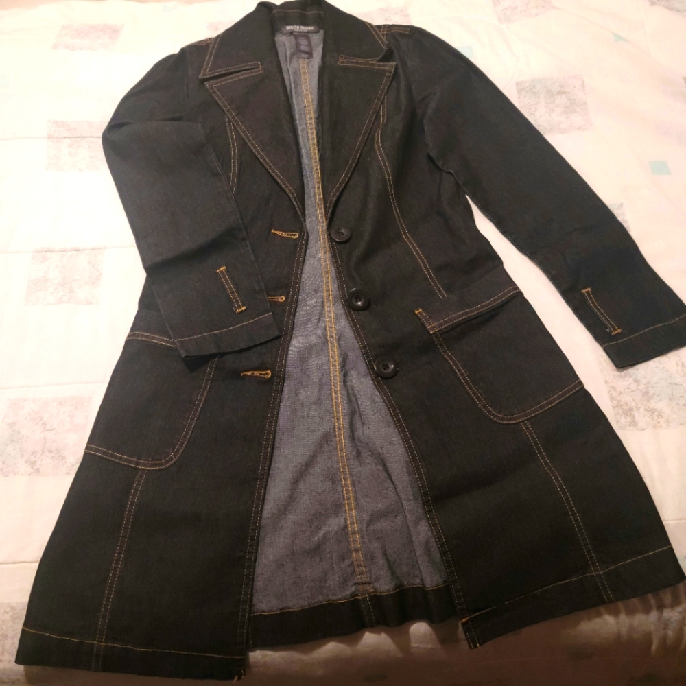 Bisou Bisou Denim Long Jacket size S